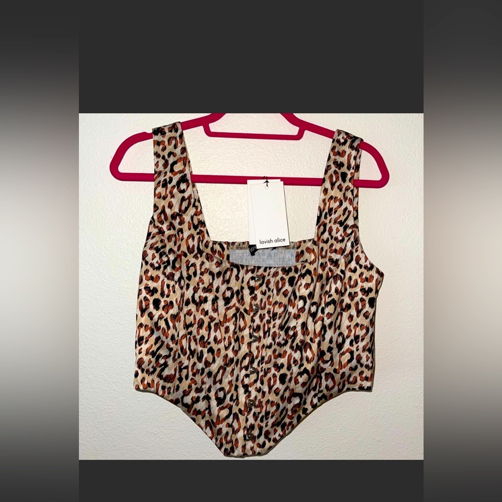 Sexy animal print corset